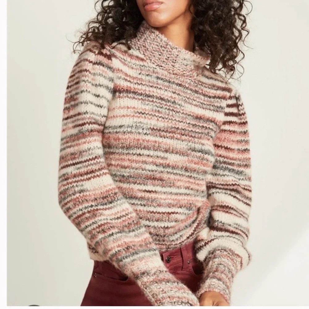 Veronica Beard Alston puff Sweater alpaca blend M